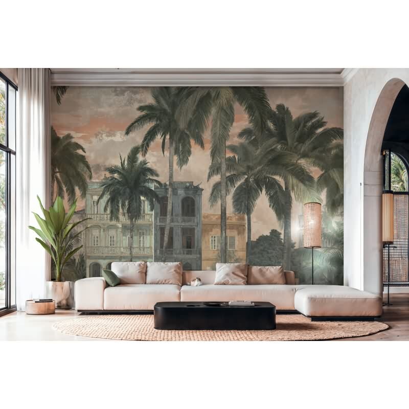 Bäume & Wald Vliestapete in Beige & Grau - Cuba II von AS-Creation (KG-177162)