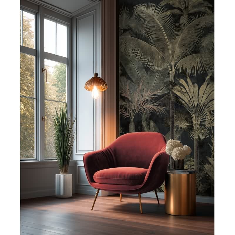 Bäume & Wald Vliestapete in Schwarz & Grün - Cuba II von AS-Creation (KG-177164)