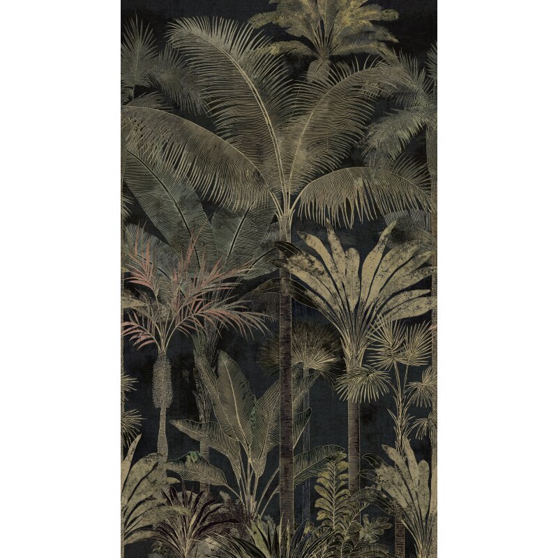 Bäume & Wald Vliestapete in Schwarz & Grün - Cuba II von AS-Creation (KG-177164)