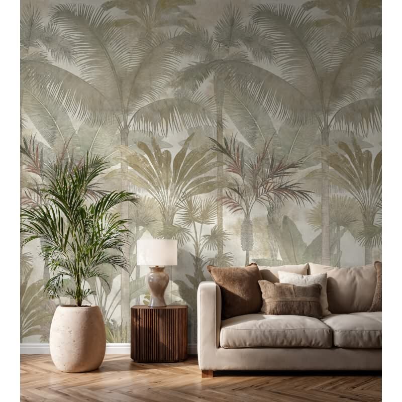 AS-Creations Cuba II: Vliestapete mit Bäume & Wald-Design in Beige (KG-177165)