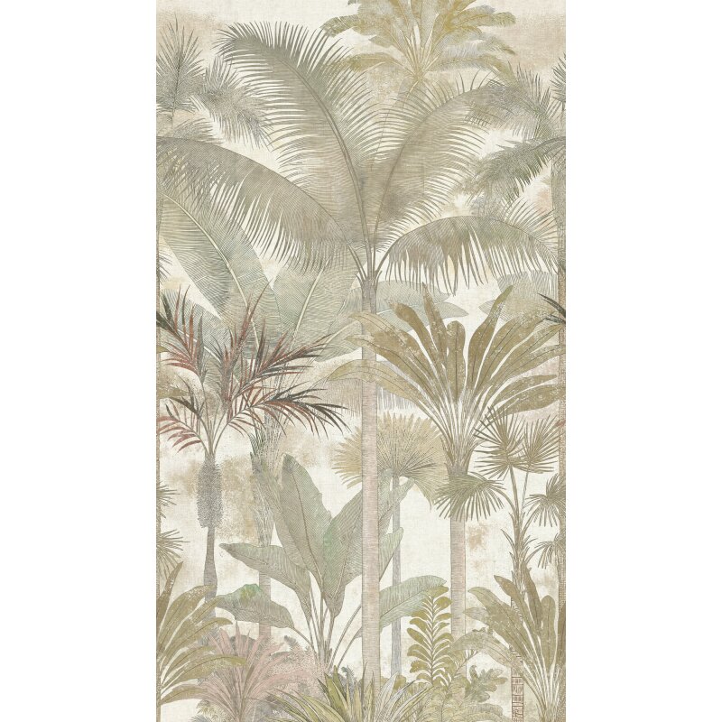 AS-Creations Cuba II: Vliestapete mit Bäume & Wald-Design in Beige (KG-177165)