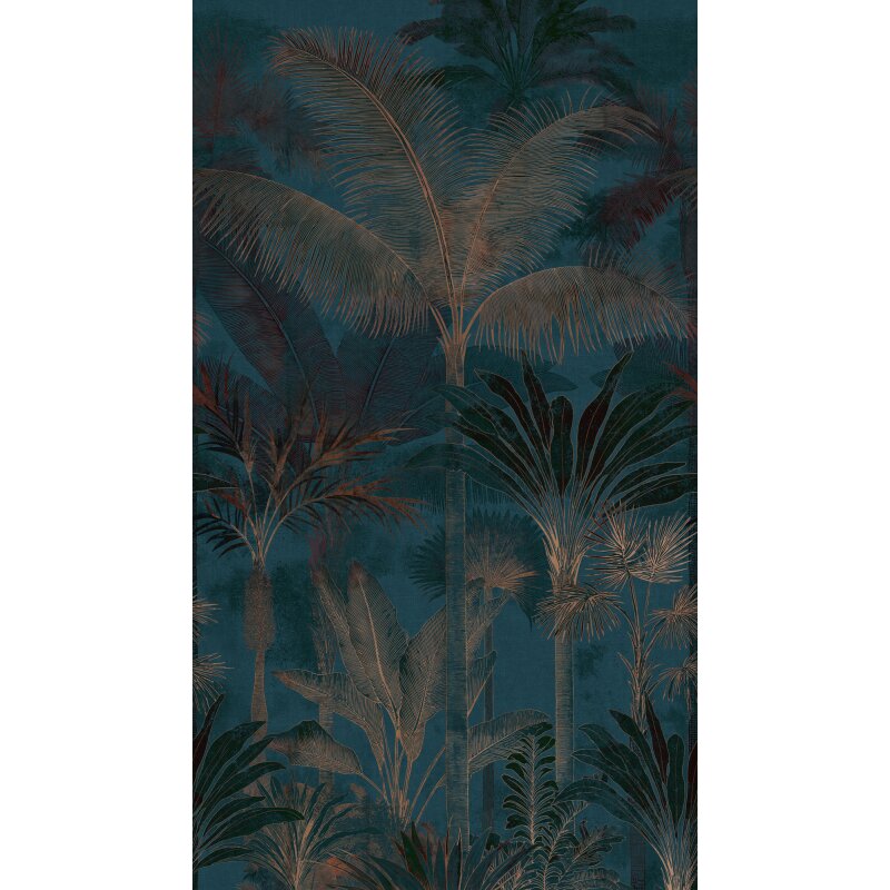 Vliestapete Blau Bäume & Wald - Cuba II Edition von AS-Creation (KG-177166)