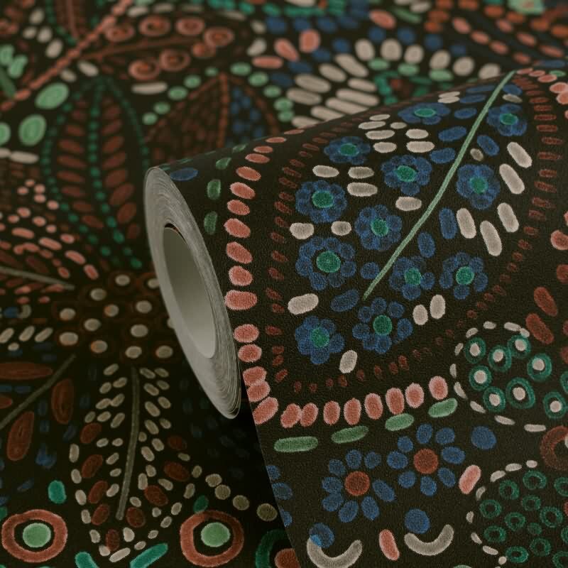 Hochwertige Vliestapete Blätter & Zweige Blau & Grün - Cuba II (KG-177167)