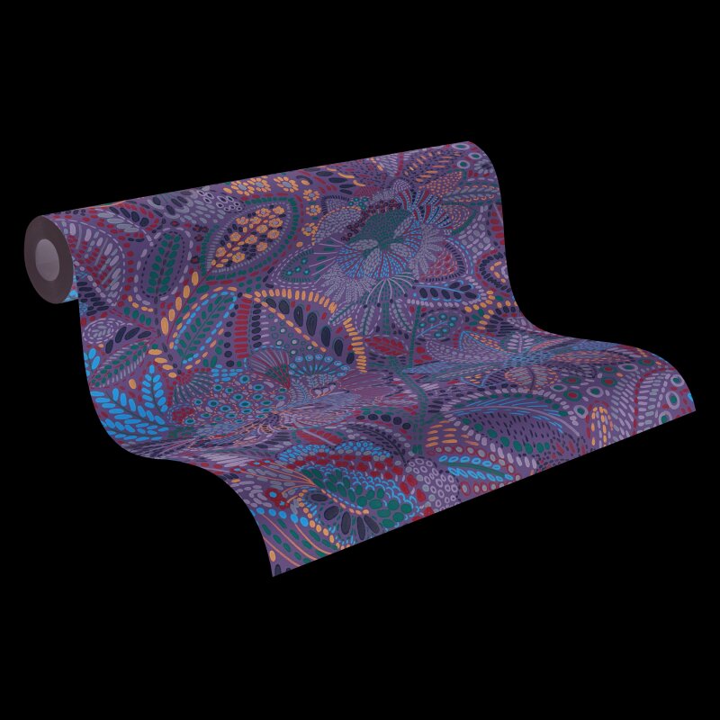 Elegante Vliestapete Grau-Blätter & Zweige - Exklusiv Cuba II (KG-177169)