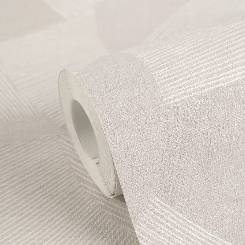 Edle Vliestapete mit Muster in Grau & Weiß (Cuba II) (KG-177171)