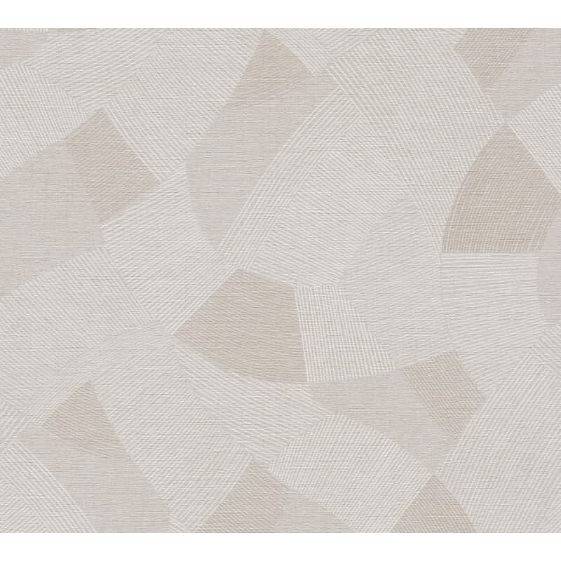 Edle Vliestapete mit Muster in Grau & Weiß (Cuba II) (KG-177171)