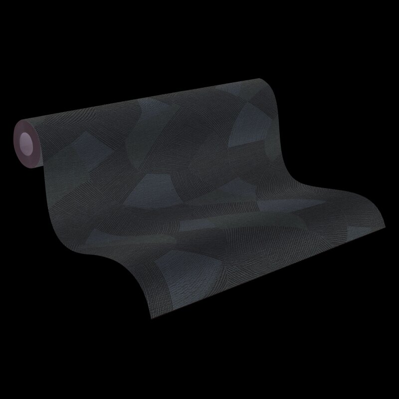 Edle Vliestapete mit Muster in Grau & Weiß (Cuba II) (KG-177171)