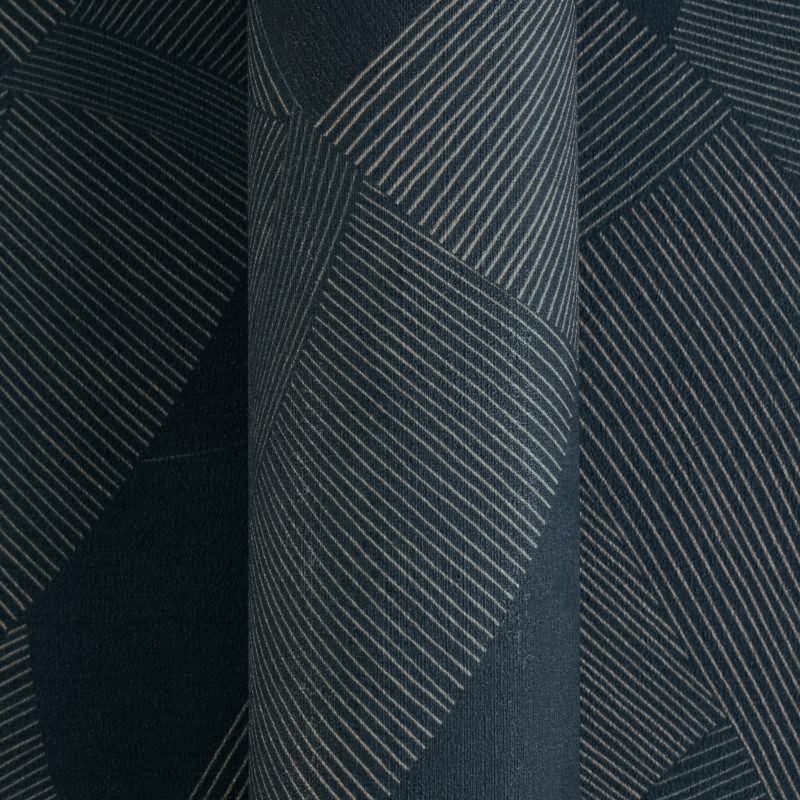 Edle Vliestapete mit Muster in Blau & Beige (Cuba II) (KG-177172)