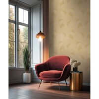 Edle Vliestapete mit Muster in Braun &amp; Gelb (Cuba II)...