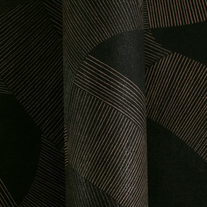 Muster-Muster Vliestapete im Schwarz-Ton - Cuba II Serie (KG-177174)