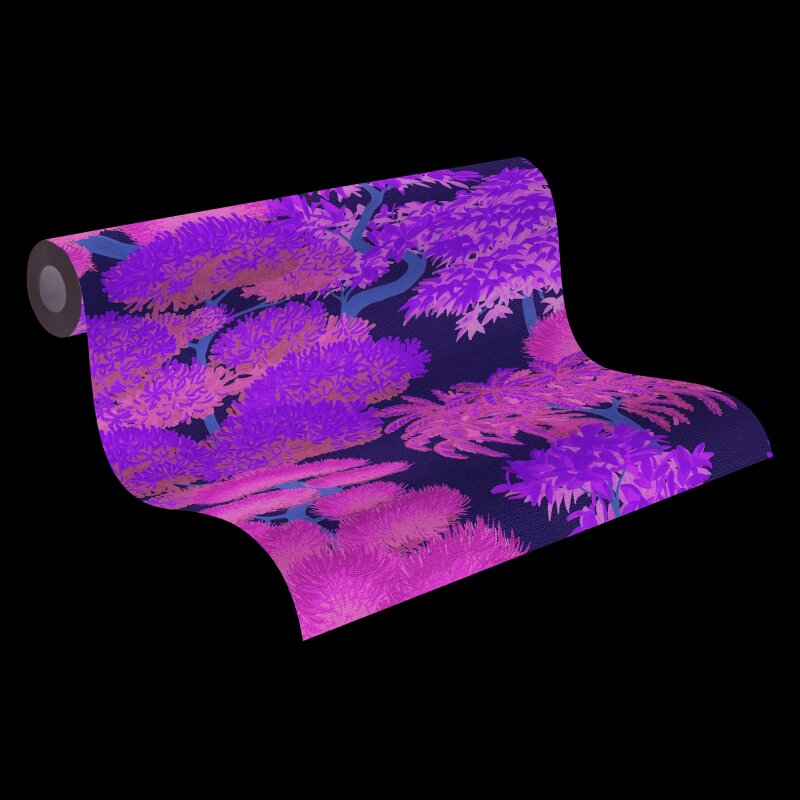 Grün Bäume & Wald-Design Vliestapete - Cuba II Kollektion (KG-177175)