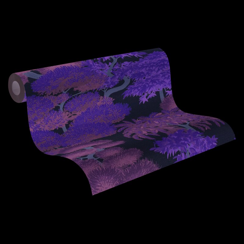 Grün Bäume & Wald-Design Vliestapete - Cuba II Kollektion (KG-177177)