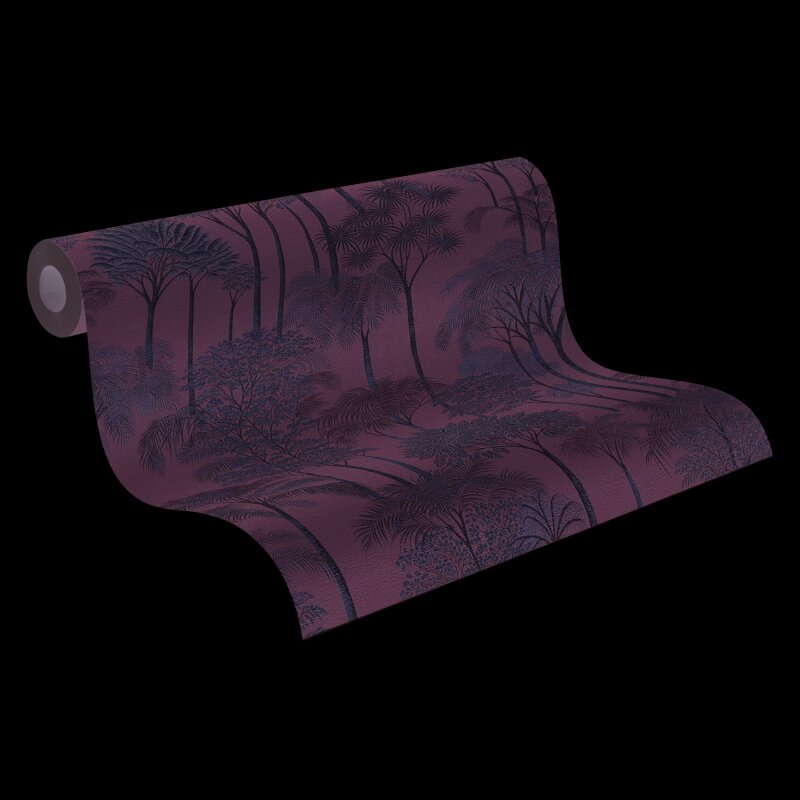 Edle Vliestapete mit Bäume & Wald in Beige & Grün (Cuba II) (KG-177180)