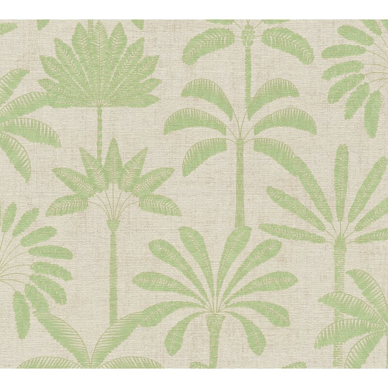 AS-Creations Cuba II: Vliestapete mit Bäume & Wald-Design in Beige (KG-177185)