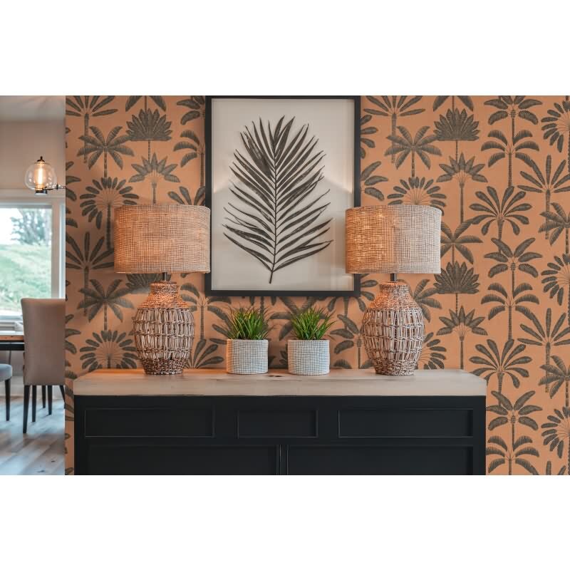 Vliestapete Orange Bäume & Wald - Cuba II Edition von AS-Creation (KG-177186)