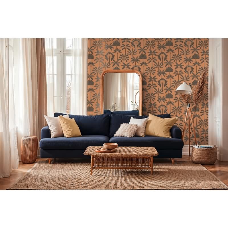 Vliestapete Orange Bäume & Wald - Cuba II Edition von AS-Creation (KG-177186)