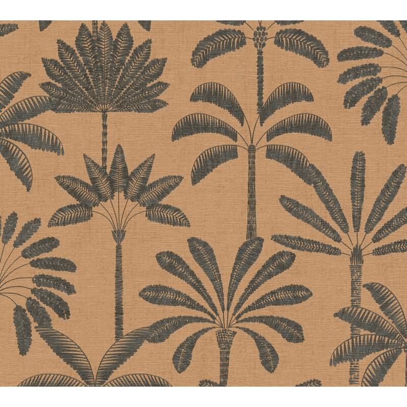 Vliestapete Orange Bäume & Wald - Cuba II Edition von AS-Creation (KG-177186)