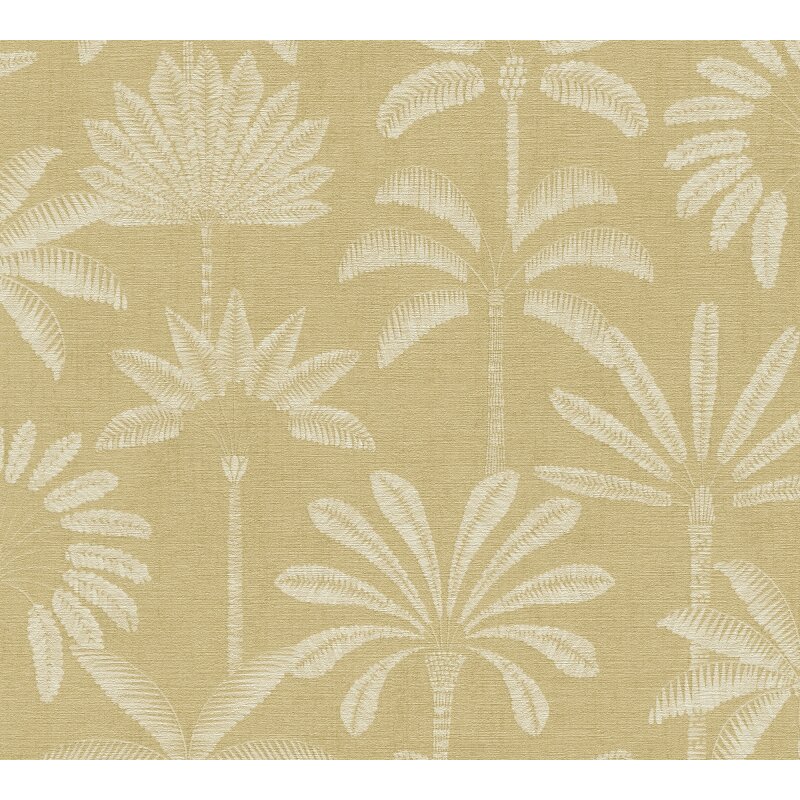 Stilvolle Bäume & Wald-Tapete Beige aus Cuba II (KG-177187)