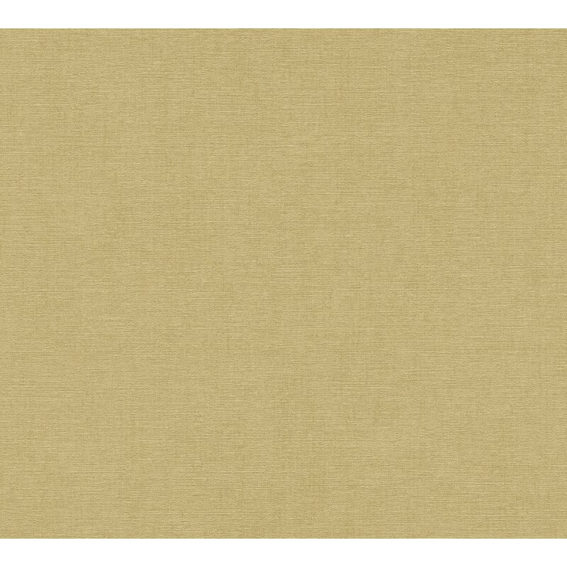 AS-Creations Cuba II: Vliestapete mit Uni-Design in Gelb (KG-177192)