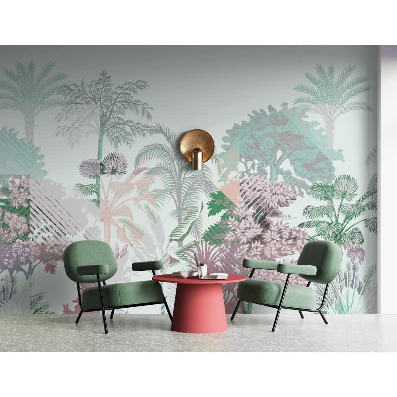 Esplanade 1 Dekorationstapete - Türkis & Grün, Altrosaiger blumen / floral auf hochwertigem Vlies von AS-Creation (KG-177202)