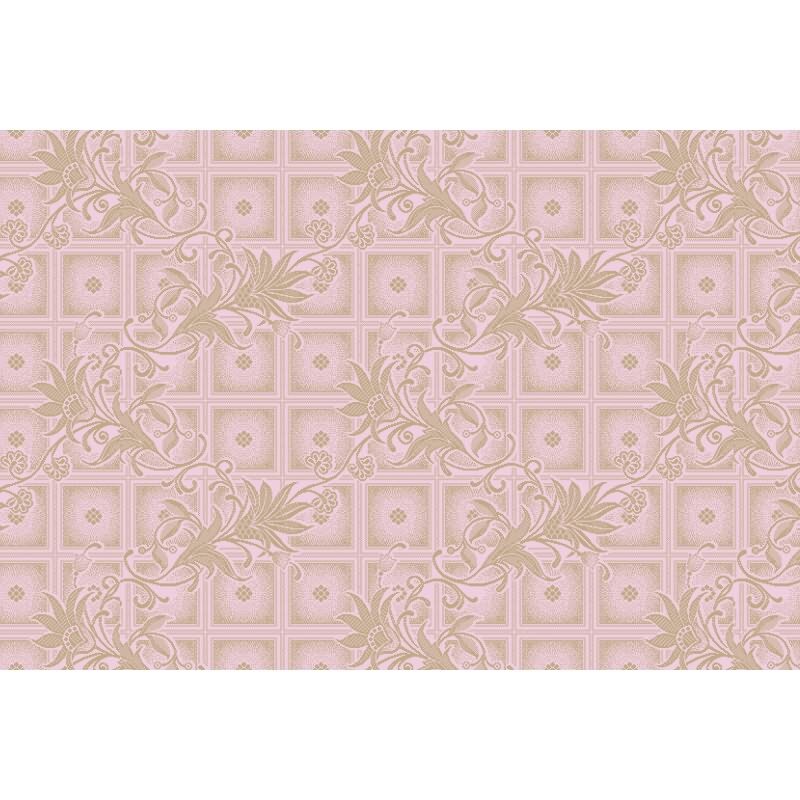 Vivian Kunsttapete - Rosa, Rose & Brauniger kunst-Effekt in Vliestechnik von Walls by Patel 4 (KG-177240)