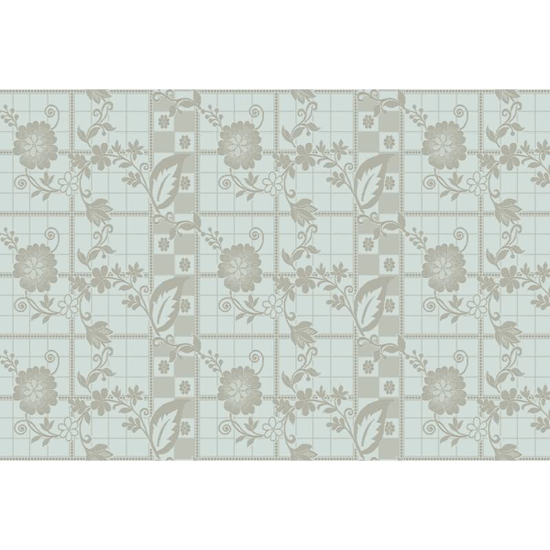 Valerie Designerwerkstatt - Blau & Grau, Silberiger kunst-Motiv auf hochwertiger Vliestapete (KG-177241)