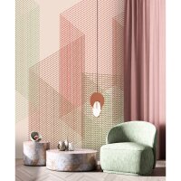 Mesh 2 - Rosa, Rose &amp; Gr&uuml;n, Beigeiger Moderne...