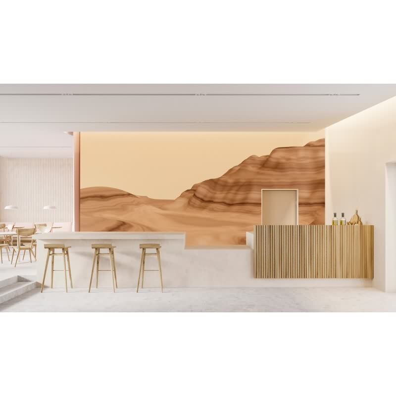 Luke Dekorationstapete - Braun & Beige, Cremeiger landschaft auf hochwertigem Vlies von AS-Creation (KG-177244)