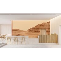 Luke Dekorationstapete - Braun &amp; Beige, Cremeiger...