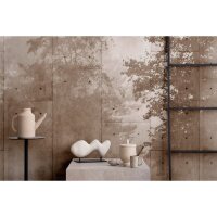 Mytho - Braun &amp; Beige, Cremeiger Premium-Vliestapete...