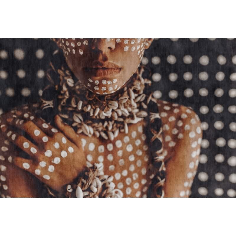 Alani Designtapete - Braun & Weiß, Schwarziger menschen-Muster fuer moderne Raeume von AS-Creation (KG-177254)