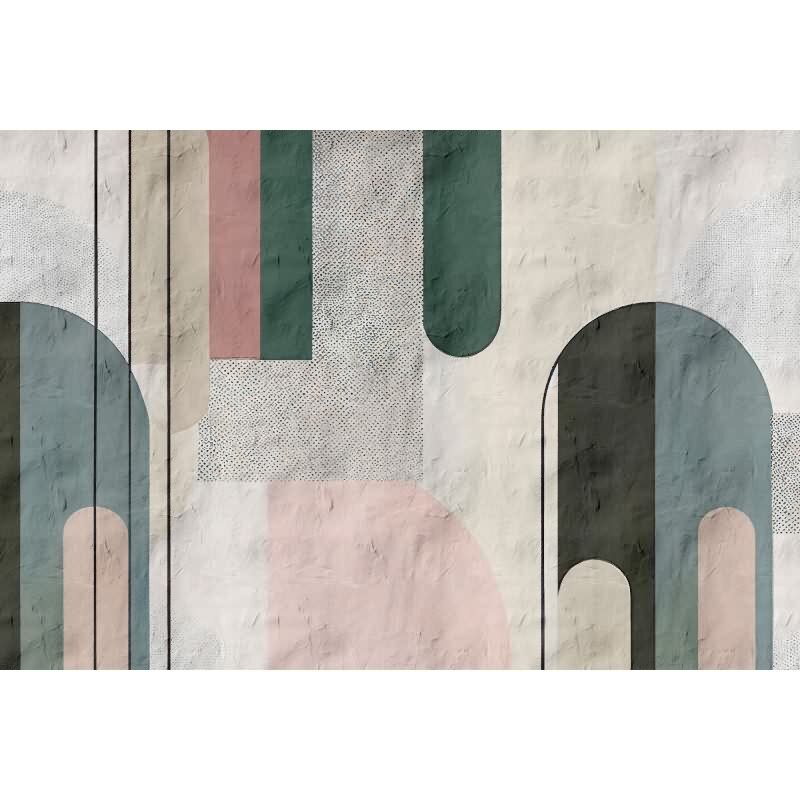 Bogeta - Grau, Silber & Grün, Blauiger Moderne Wandgestaltung mit vliestapete von AS-Creation (KG-177262)