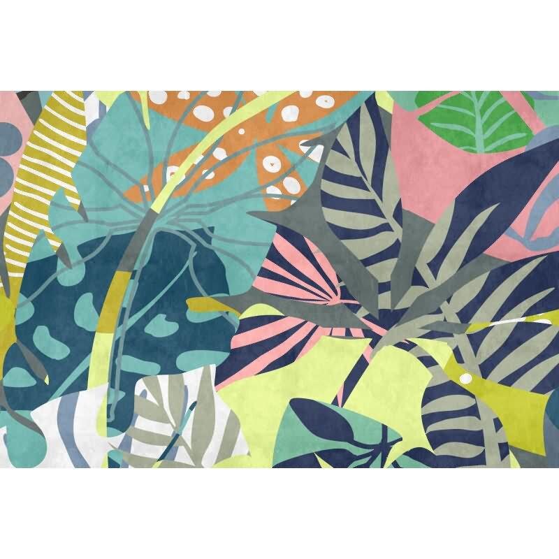 Anais 1 Kunsttapete - Bunt & Blau, Altrosaiger grafik & geometrie-Effekt in Vliestechnik von Walls by Patel 4 (KG-177295)