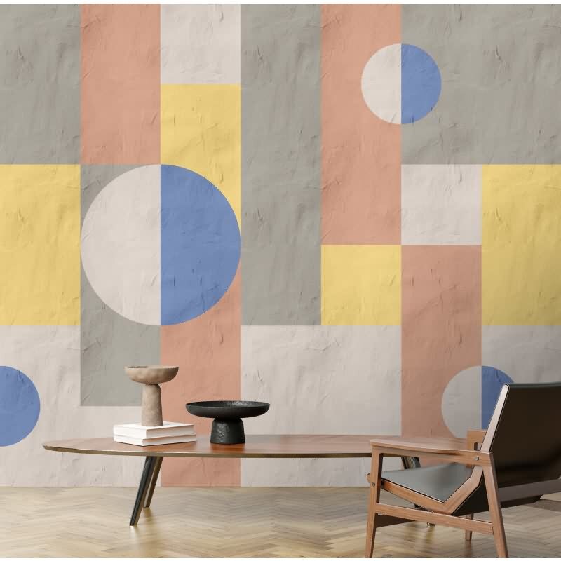 Estrella 1 Dekorationstapete - Grau, Silber & Blau, Gelbiger streifen, linien & wellen auf hochwertigem Vlies von AS-Creation (KG-177301)