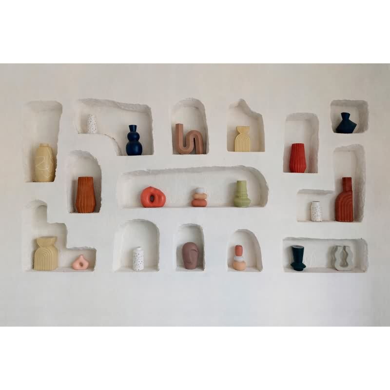 Stucco - Weiß & Orange, Schwarziger Premium-Vliestapete mit vliestapete von AS-Creation (KG-177304)