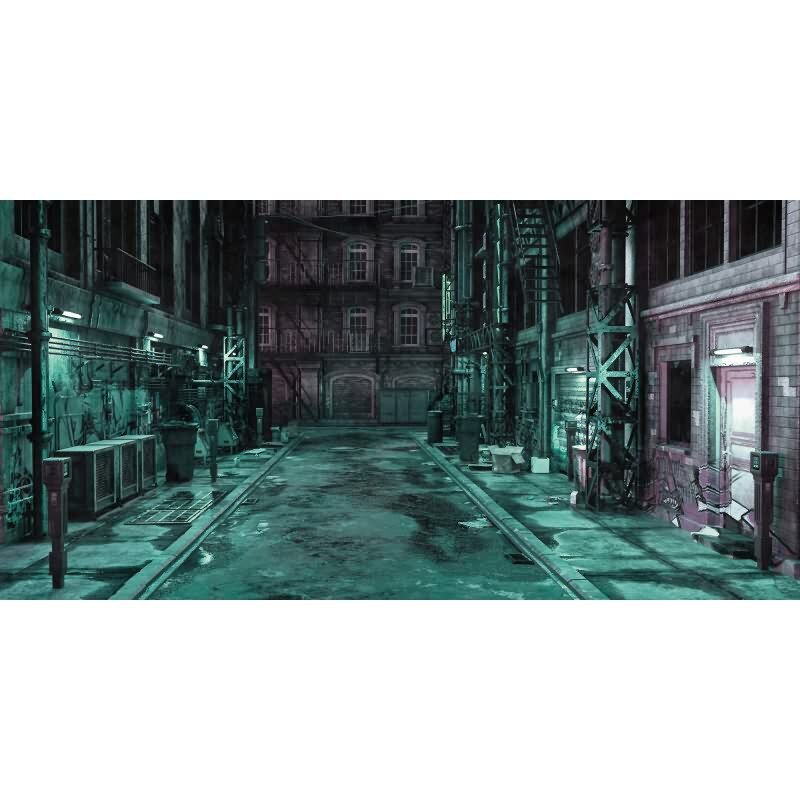 Bronx Designtapete - Türkis & Lila, Flieder, Schwarziger industrial & loft-Muster fuer moderne Raeume von AS-Creation (KG-177307)