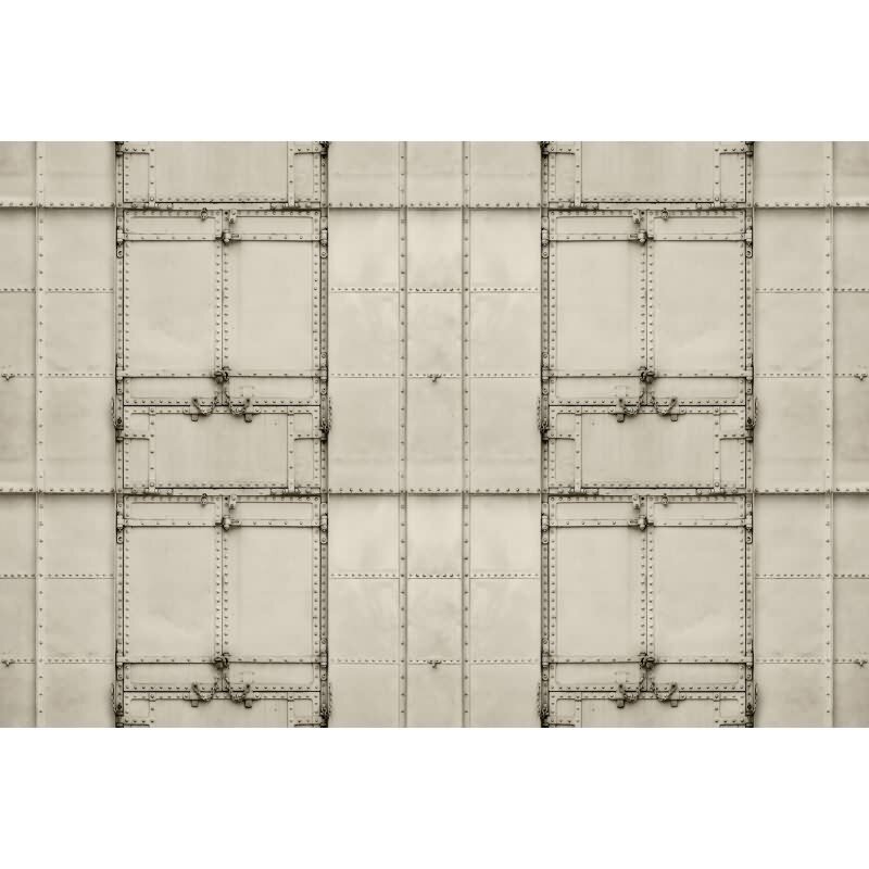 Madurai Kunsttapete - Beige, Creme & Grau, Silberiger industrial & loft-Effekt in Vliestechnik von Walls by Patel 4 (KG-177309)