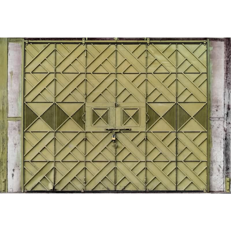 Agra Designerwerkstatt - Grüniger industrial & loft-Motiv auf hochwertiger Vliestapete (KG-177312)