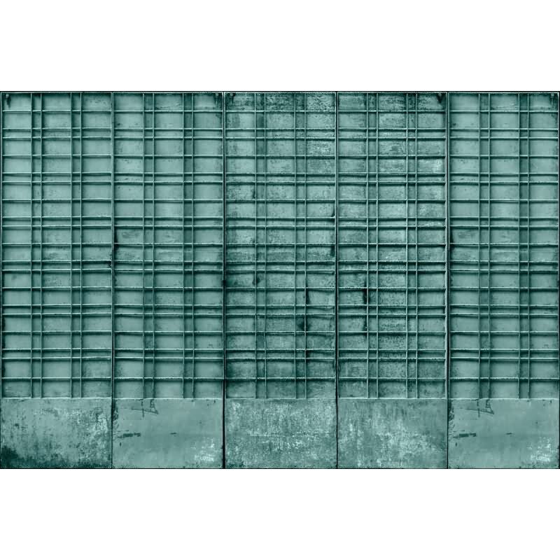 Bangalore - Türkis & Blauiger Premium-Vliestapete mit vliestapete von AS-Creation (KG-177313)