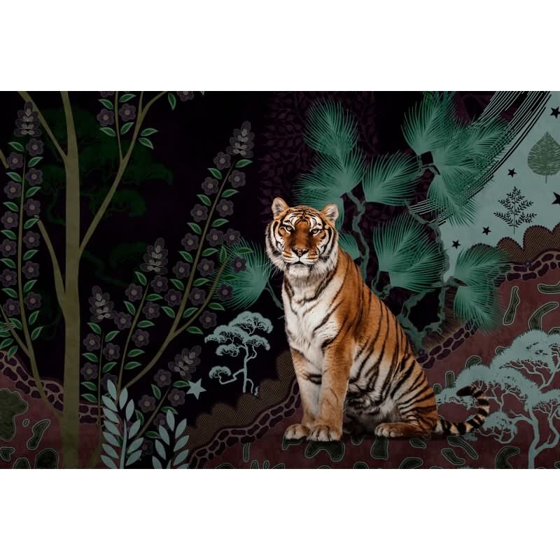 Khan - Grün & Schwarz, Anthrazit, Brauniger Moderne Wandgestaltung mit vliestapete von AS-Creation (KG-177314)