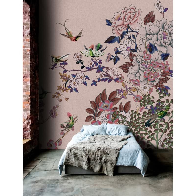 Madras 2 - Rosa, Rose & Lila, Flieder, Brauniger Kunstvolle Vliestapete in vliestapete von AS-Creation (KG-177318)