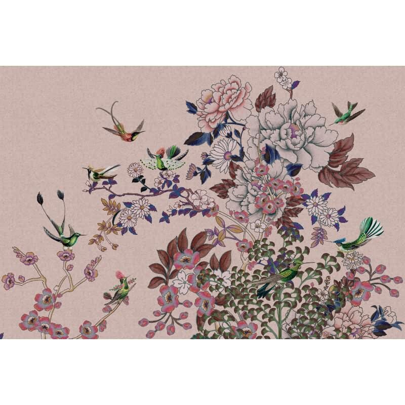 Madras 2 - Rosa, Rose & Lila, Flieder, Brauniger Kunstvolle Vliestapete in vliestapete von AS-Creation (KG-177318)