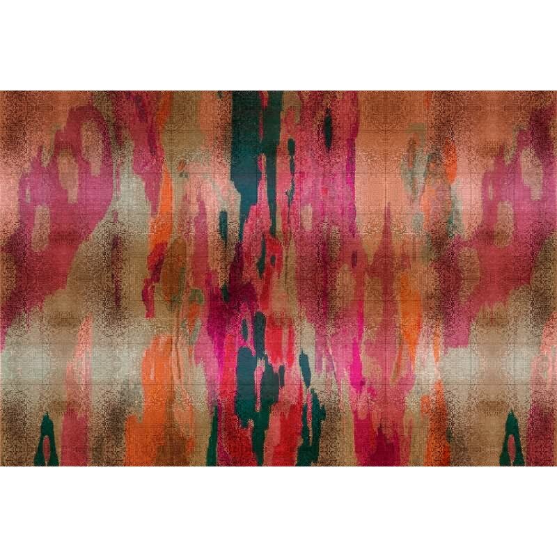 Marielle 2 - Pink & Grün, Orangeiger Moderne Wandgestaltung mit vliestapete von AS-Creation (KG-177326)