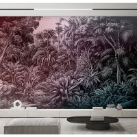 Livia Dekorationstapete - Rosa, Rose &amp; Grau, Silber,...