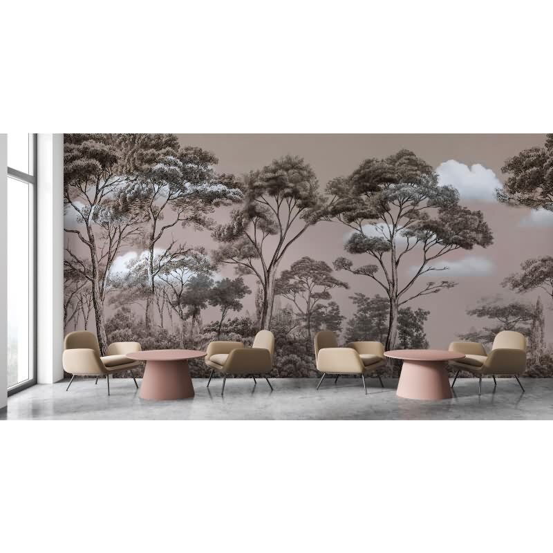 Skye 1 Dekorationstapete - Beige, Creme & Weiß, Grauiger blumen / floral auf hochwertigem Vlies von AS-Creation (KG-177340)