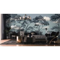 Skye 2 - Blau &amp; Wei&szlig;, Schwarziger Kunstvolle...