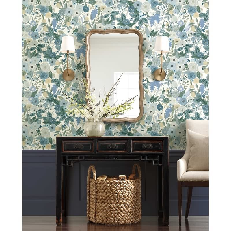 Papiertapete Blau blühende Eijffinger Rifle Paper Co. (KG-177359)