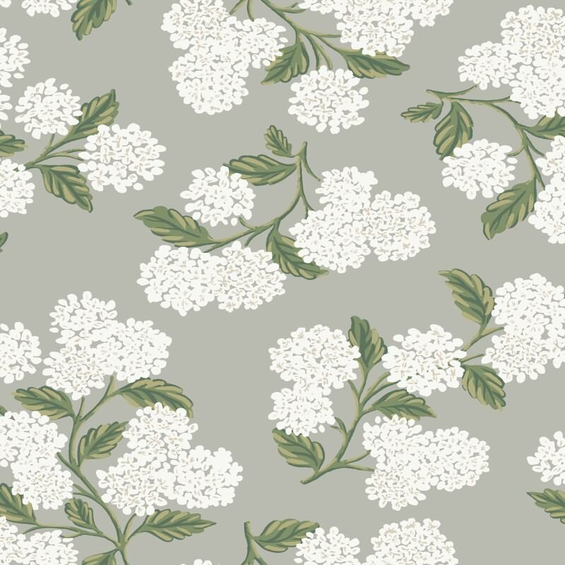 Vliestapete Grau, Silber florales Eijffinger Rifle Paper Co. (KG-177364)