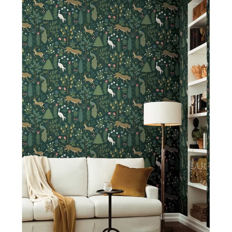 Vliestapete Blau blütenreiche Eijffinger Rifle Paper Co. (KG-177382)