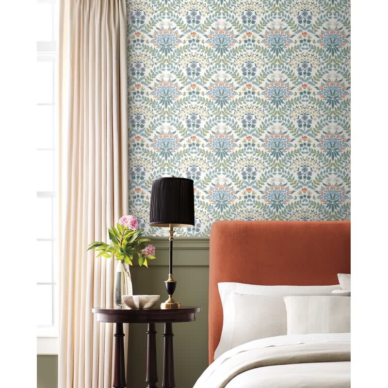 Vliestapete Blau blumige Eijffinger Rifle Paper Co. (KG-177384)